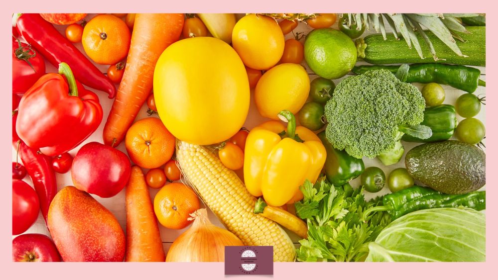Topical Steroid Withdrawal: What It Is, Why It Is So Often Dismissed, and how to navigate it with Nutritional Therapy Support - colourful healthy fruit and vegetables.